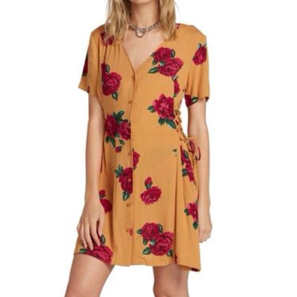 EUC Volcom Runnin Late Dress Size Small